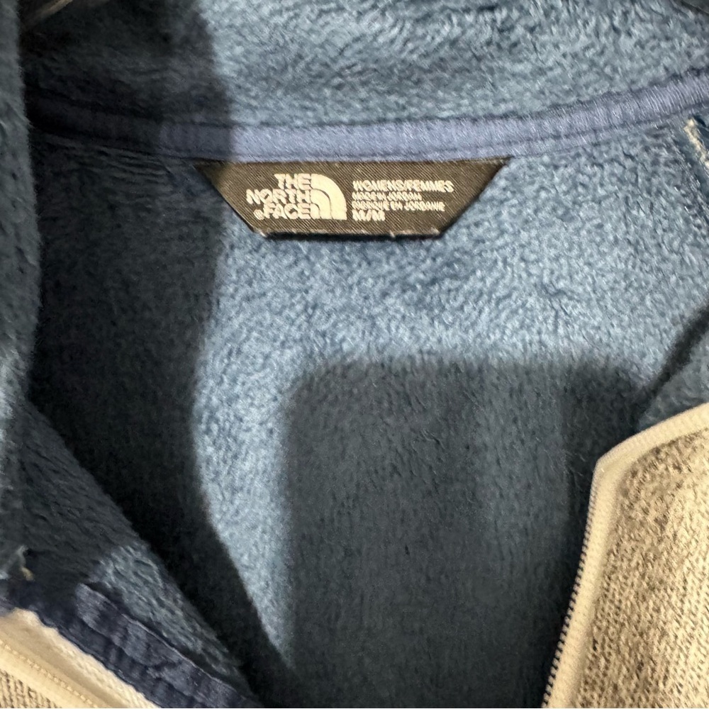 THE NORTH FACE Women's Crescent Raschel Full Zip Heather Gray Jacket Size M - Picture 2 of 3